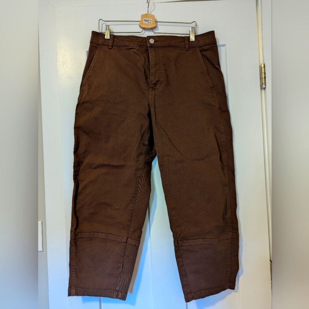 Everlane Utility Barrel Pants, Cocoa, size 16